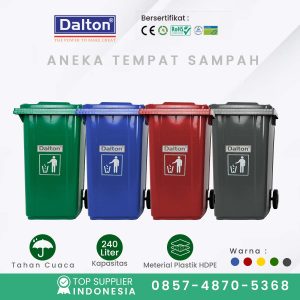 TONG SAMPAH PLASTIK DALTON DUSTBIN LDX-240F Siap kirim Bekasi